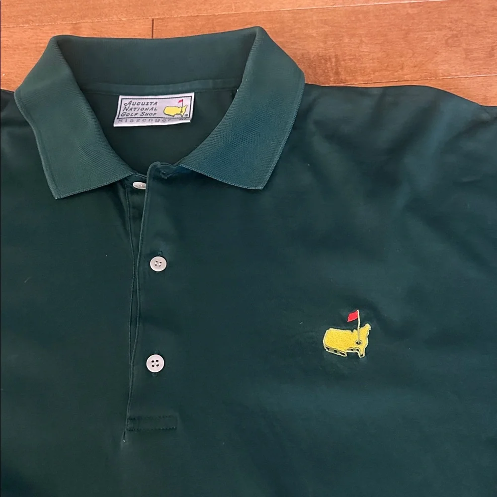 Masters Augusta National Golf Polo Slazenger XL Green Logo shirt
